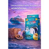 LOJİSTİK NEM RUTUBET GİDERİCİ KOROZYON ÖNLEYİCİ KOKU GİDERİCİ 2 KUTU 4 PAKET 2 KG