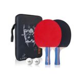 Loki Loki Wang Hao İkili Masa Tenisi Raket +kılıf+ Top Set