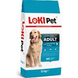 Loki Pet Düşük Tahıllı Somonlu Ton Balıklı 12 kg Yetişkin Kuru Köpek Maması