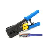 LokiTech Tools Ez RJ45 RJ11 Yeni Nesil Delikli Konnektör Pense, Çakma Sıkma Pensesi Cat5 Cat6 Ağ Sıkma Pensesi