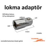 Lokma Kolu Düşürücü 1/2-3/8 Cırcır Lokma Ara Adaptör