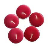 Lokmanavm Ksmart Tea Lights Kırmızı Mum 5 Li 1 Paket