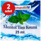 Lokmanavm Mentol Taşı Kremi Migren Baş Ağrısı Ağrılar 25 ml - 2 Adet