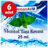 Lokmanavm Mentol Taşı Kremi Migren Baş Ağrısı Ağrılar 25 ml - 6 Adet