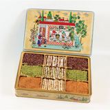 Lokum Atölyesi Sultan Baklava Şekilli Antep Fıstıklı, Lotuslu, Çikolatalı Lokum 600g