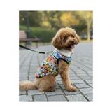 Lokums Desenli Su Geçirmez İçi Peluşlu Çıtçıtlı Köpek Yelek – Renkli Kışlık Köpek Kıyafeti