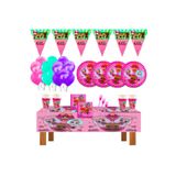 LOL Bebek 16 Kişilik Pembe Doğum Günü Parti Malzemeleri Seti Süsü