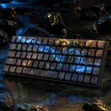 Lol Ezreal Temalı 68 Tuşlu Pbt Boya Süblimasyonlu Yan Baskılı Cherry Profil Mekanik Klavye Keycaps Seti