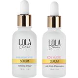 Lola Cilt Serum Seti & Hyaluronik Serum + Kök Hücre Serum , Nem terapisi ve antiaging