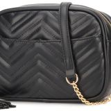 lola mae Kapitone Crossbody Çanta, Trendy Tasarım Omuz Çantası, Z-705black
