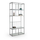 Lola Silver Metal Kitaplık, Gri, 80 Cm