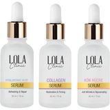 Lolaclinic 3 'lü Cilt Serum Seti & Collagen+Hyaluronic Acid+Kök Hücre