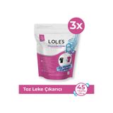 Lole's Toz Leke Çıkarıcı, Çamaşırlar Için, 3 X 750g, Bebek Için Güvenli, Klor Ve Çamaşır Suyu Içermez