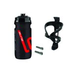 Loli Siyah Bisiklet Matarası 600ml +Matara Kafesi + Vidaları