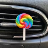Lolipop Figürlü Klima Havalandırma Izgara Süsü Klips Oto Kokusu Kırmızı