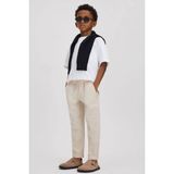 Lolipop Kids Store Erkek Çocuk Basic Tişört Keten Pantolon Takım - Siyah - 5 - 6 Yaş