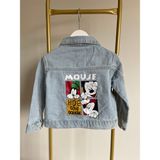 Lolipop Kids Store Erkek Çocuk Mickey Mause Kot Ceket - Kot Mavi - 4 - 5 Yaş