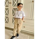 Lolipop Kids Store Erkek Çocuk Nakışlı Tişört Pantolon Takım - 2 - 3 Yaş - 001-Beyaz