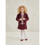 Lolipop Kids Store Kız Çocuk Ceketli Gömlekli Şort Etekli Bayramlık Takım - Bordo - 11 - 12 Yaş