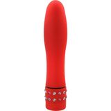 Lolita Shop Anal ve Vajinal Kullanılabilen Kenarları Taşlı Güçlü Titreşimli Pürüzsüz Dokuda Orgazm Zevk Vibratör