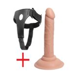 Lolita Shop Belden Bağlamalı 13.5 Cm Büyük Geniş Vantuzlu Kemerli Penis Anal Ve Vajina Takma Dildo