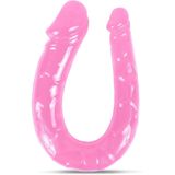 Lolita Shop Çift Taraflı Anal Ve Vajina Kullanılabilen 28 Cm Çift Başlı Esnek Yumuşak Jel Dokuda Dildo Penis