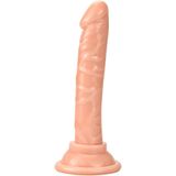Lolita Shop Dokuda Anal Ve Vajina Kullanılabilen Ten Rengi 14.5 Cm Dildo Vantuzlu Penis Dildo