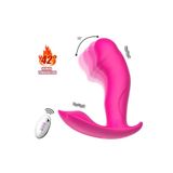 Lolita Shop Oynar Başlıklı Giyilebilen Isıtmalı Usb Şarjlı 7 Mod Titreşim Soft Silikon Dokuda Kumandalı Vibratör