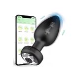 Lolita Shop Telefon Kontrollü Uygulamalı Usb Şarjlı Anal Plug Tıkaç Güçlü Titreşimli Bluetoothlu Uyumlu Vibratör