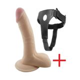 Lolita Shop Ten Dokusunda 20 Cm Belden Bağlamalı Kemerli Dildo Ultra Soft Dokuda Takma Vibratör Penis