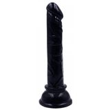 Lolita Shop Ten Hissiyatında Anal Ve Vajina Penis 14.5 Cm Güçlü Vantuzlu Siyah Dildo