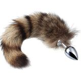 Lolita Shop Tilki Kuyruklu Lüks Gümüş Metal 7 cm Anal Fantezi Ürün Açıcı Genişletici Alıştırıcı Anal Plug Tıkaç