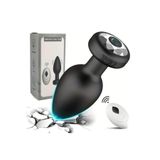 Lolita Shop Uzaktan Kumandalı Ultra Soft Silikon Dokuda USB Şarjlı 10 Farklı Titreşimli Anal Plug Tıkaç Vibratör