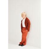Lolli Boom Kids Erkek Çocuk Retro Selanik Hırka & Gabardin Bol Paça Pantolon Takım – Kahverengi Renk - 002-Tarçın - 7 - 8 Yaş