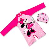 Lolli Boom Kids Sevimli Karakterler Güneş Koruyucu Uzun Kol Hipster Model Fermuarlı Mayo Bone Hediyeli10 - 4 - 5 Yaş - 42P-Pembe