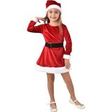 Lolli Boom Kids Yeni Sezon Yılbaşı Elbise Kukuleta Kemer 3 Parçalı Takım Noel Elbise Kırmızı Kadife - 240 - Kırmızı - 2 - 3 Yaş