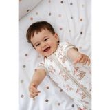 Lollie 0.5 Tog Yazlık Bebek & Çocuk Uyku Tulumu %100 Pamuk - Atlı Karınca - Ekru - 1 - 3 Ay