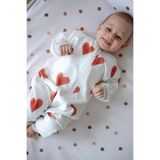 Lollie Baby&Kids Bebek Uyku Tulumu 1.0 TOG, Modal & Pamuk - Kırmızı Kalpler