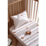 Lollie Baby&Kids Tek Kişilik, Çocuk Lastikli Çarşaf Takımı, %100 Pamuk Saten - Stars