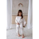 Lollie Bebek Çocuk Pijama Takımı 1.0 Tog, Modal & Pamuk - Party Şapkaları - Ekru - 5 - 6 Yaş