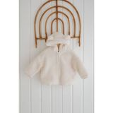 Lollie Teddy Peluş Çocuk Bebek Mont - Krem - 4 - 5 Yaş
