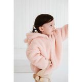 Lollie Teddy Peluş Çocuk Bebek Mont - Pembe - 1 - 2 Yaş