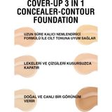 Lollis Cover - Up 3 In 1 Concealer Contour Foundation / Cover - Up 3 Ü 1 Arada Kapatıcı Kontur Fondöten 04 - 03