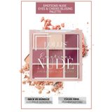 Lollis Emotions Nude Far ve Allık Paleti 9 Renk Makyaj Paleti Eyeshadow & Blush Palette