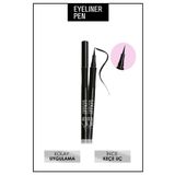 Lollis Kalem Likit Eyeliner Siyah Ince Keçe Uçlu / Eyeliner Pen Black