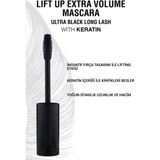 Lollis Lift Up Extra Volume Mascara Wiht Keratin / Lift Up Ekstra Hacim Keratinli Maskara / Rimel - Koyu Siyah