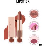 Lollis Lipsticks 105 Gül Kurusu Renk Krem Ruj Nemlendirici Etki ile 105 Tonu