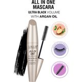 Lollis Lollıs LP-251 Hacim Verici All In One Maskara Ultra Black Argan Yağı ile Büyük Boy