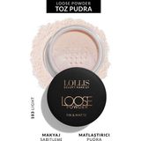 Lollis Loose Powder Transparan Pudra Mat Bitişli Makyaj Sabitleyici Matlaştırıcı Toz Pudra - 103 LIGHT