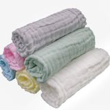 LollyBanks Bebek Muslin Bezi, Doğal%100 Pamuk Bebek Mendilleri, Yenidoğan Yüz Havlusu, Banyo, Burpcloth, Önlük, Hediye Listesi veya Duş Hediyesi, 6'lı Paket Çok Renkli